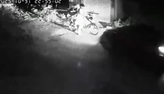 Imagemd de câmea de segurança que flagrou sequestro em Cachoeirinha - Reprodução