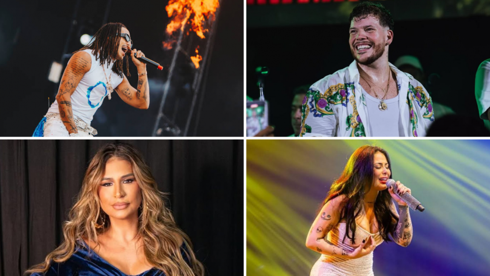 Serão quatro fins de semana consecutivos de shows em novembro - Divulgação