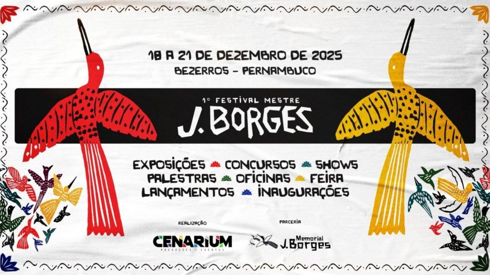 1º Festival Mestre J. Borges, xilogravurista e cordelista, será realizado em Bezerros - Renato ...