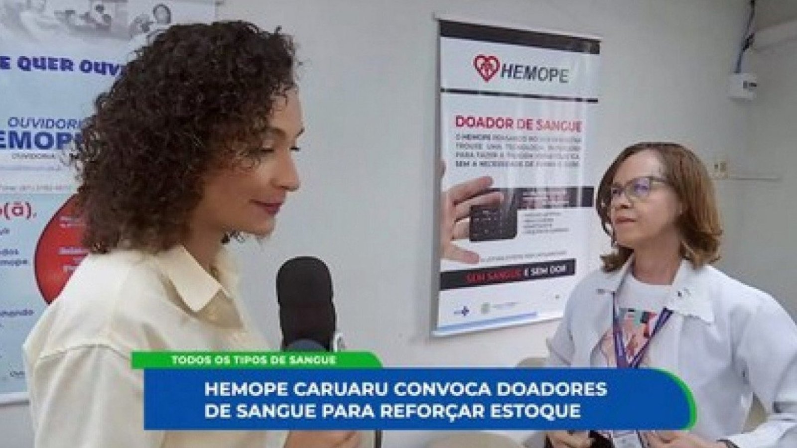 Maria Menezes, assistente social do Emopi Caruaru, convoca doadores; estoque de B negativo está ...
