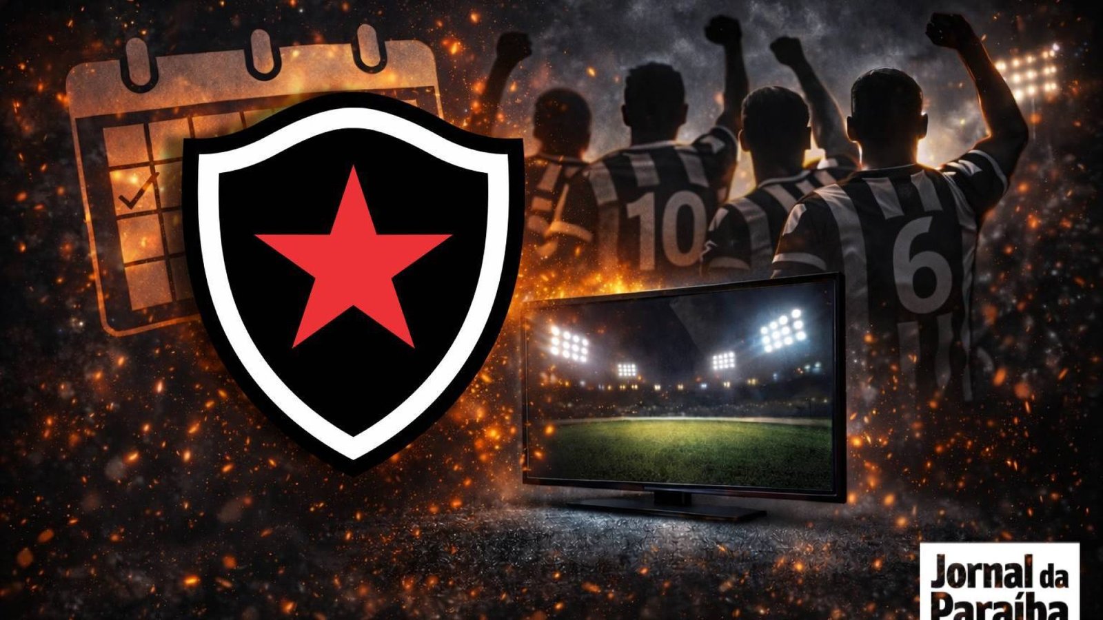 Botafogo-PB em 2026. Arte/Jornal da Paraíba