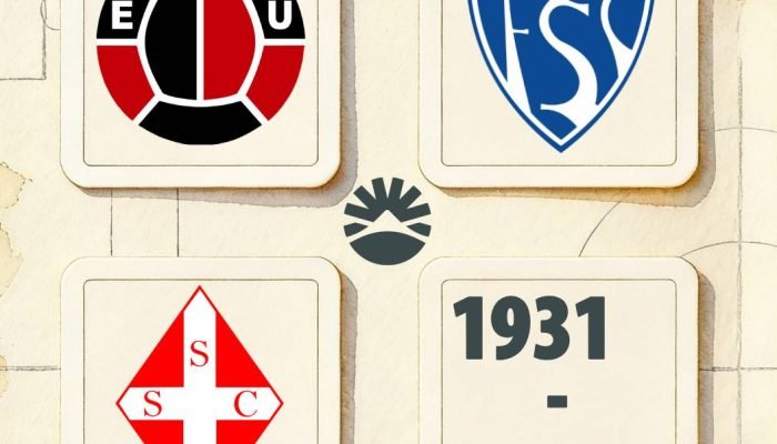 Conheça os escudos do Campeonato Paraibano de 1931 a 1940. (Arte: Cisco Nobre/Jornal da Paraíba)