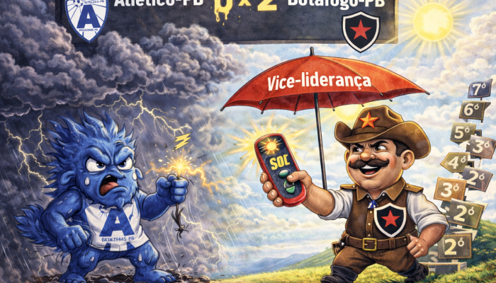 Ao vencer o Atlético-PB por 2 a 0, Belo saltou para a vice-liderança. ChatGPT