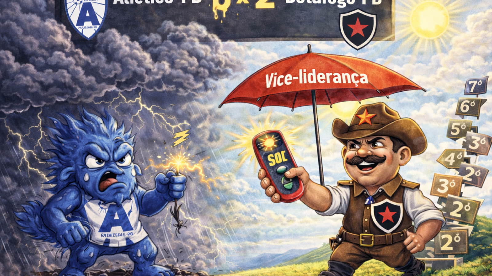 Ao vencer o Atlético-PB por 2 a 0, Belo saltou para a vice-liderança. ChatGPT