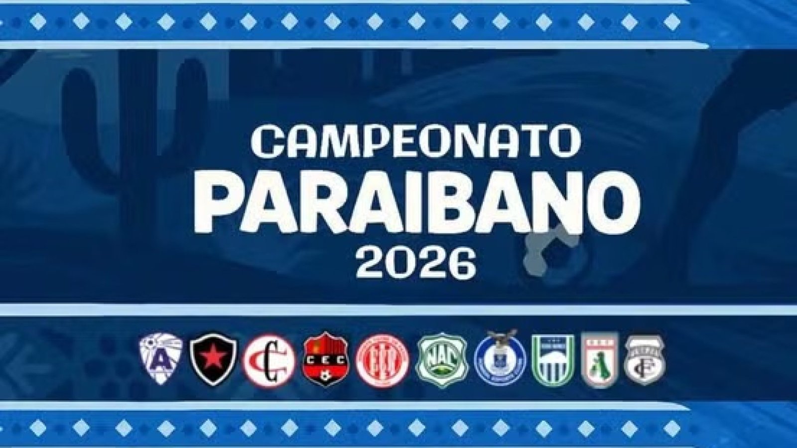 10 clubes vão disputar o Campeonato Paraibano 2026. (Arte: Jornal da Paraíba)