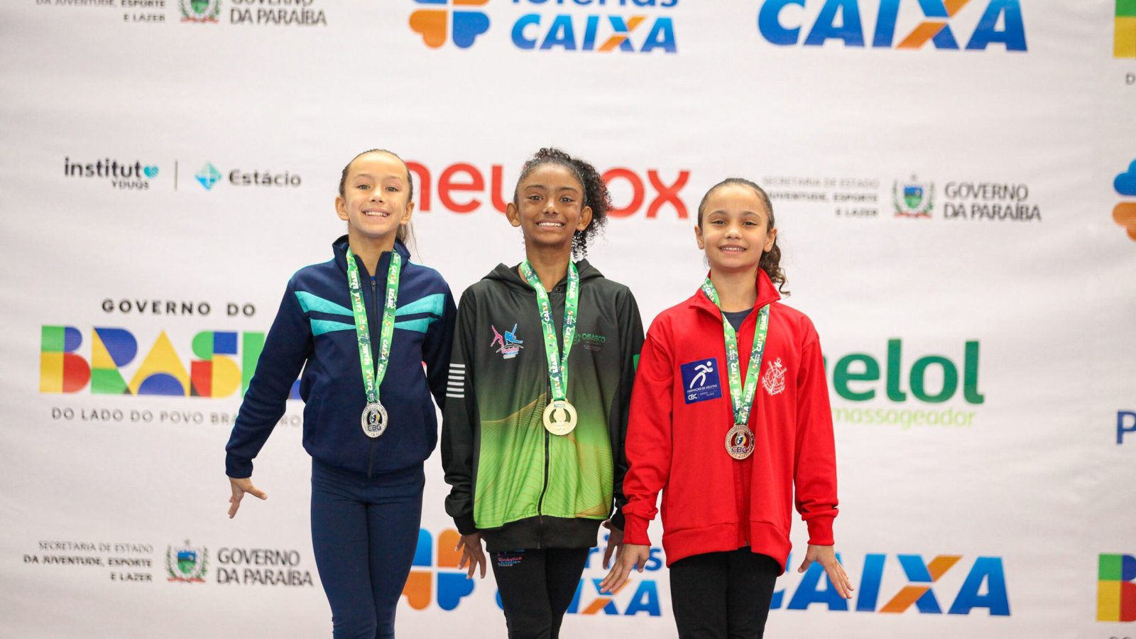 Premiação no Torneio Nacional de Ginástica Artística 2025 em João Pessoa. (Foto: Cristiano S...