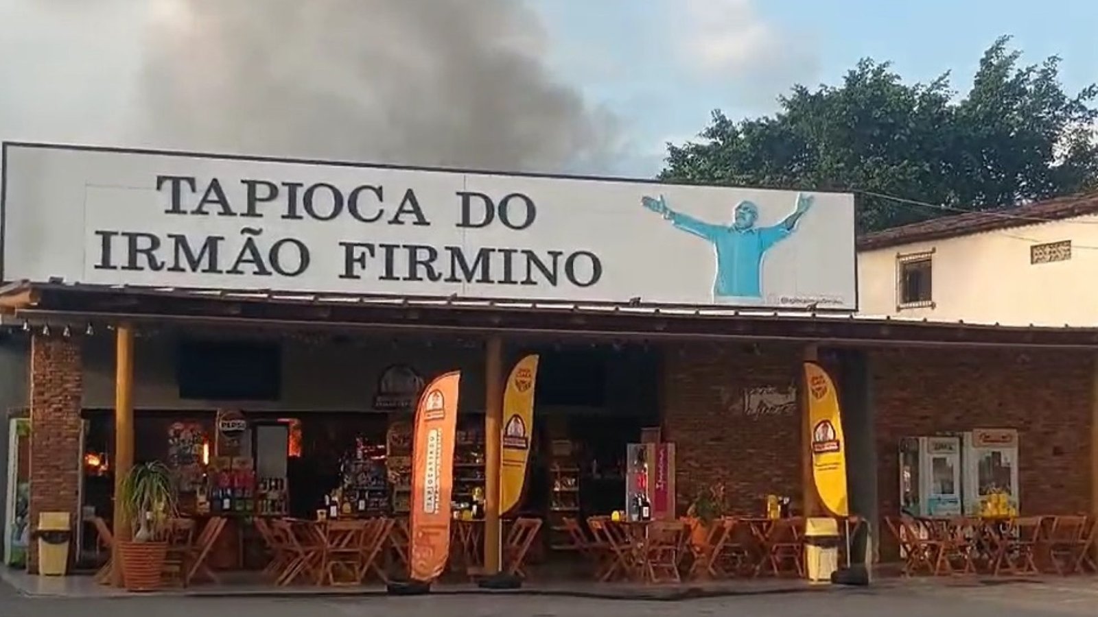 Tapiocaria fica às margens da BR-230, em Caldas Brandão.. Foto: Reprodução/TV Cabo Branco