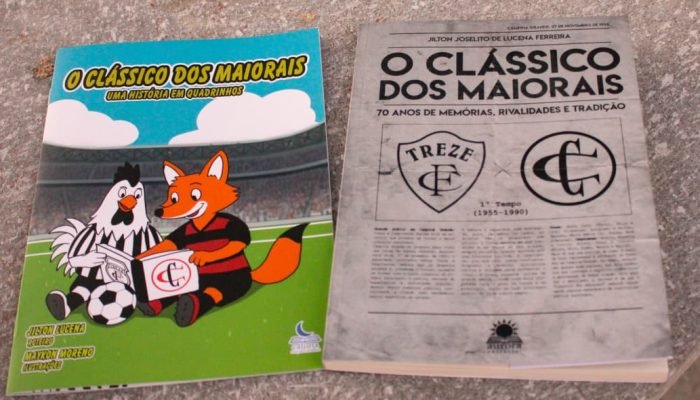História em quadrinhos e livro sobre os 70 anos do Clássico dos Maiorais. (Foto: Divulgação)