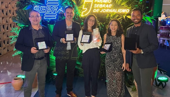 Rede Paraíba ganha cinco prêmios no Sebrae de Jornalismo.