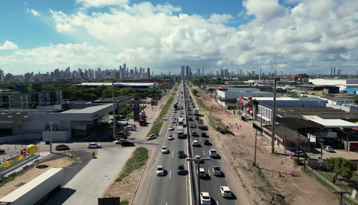 Trânsito em João Pessoa.. Foto: Reprodução/TV Cabo Branco