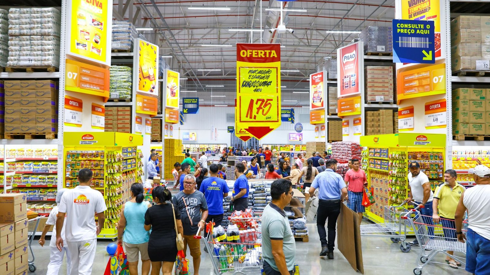 Rede de supermercados oferta mais de 40 vagas de emprego na Paraíba. Divulgação / Assaí