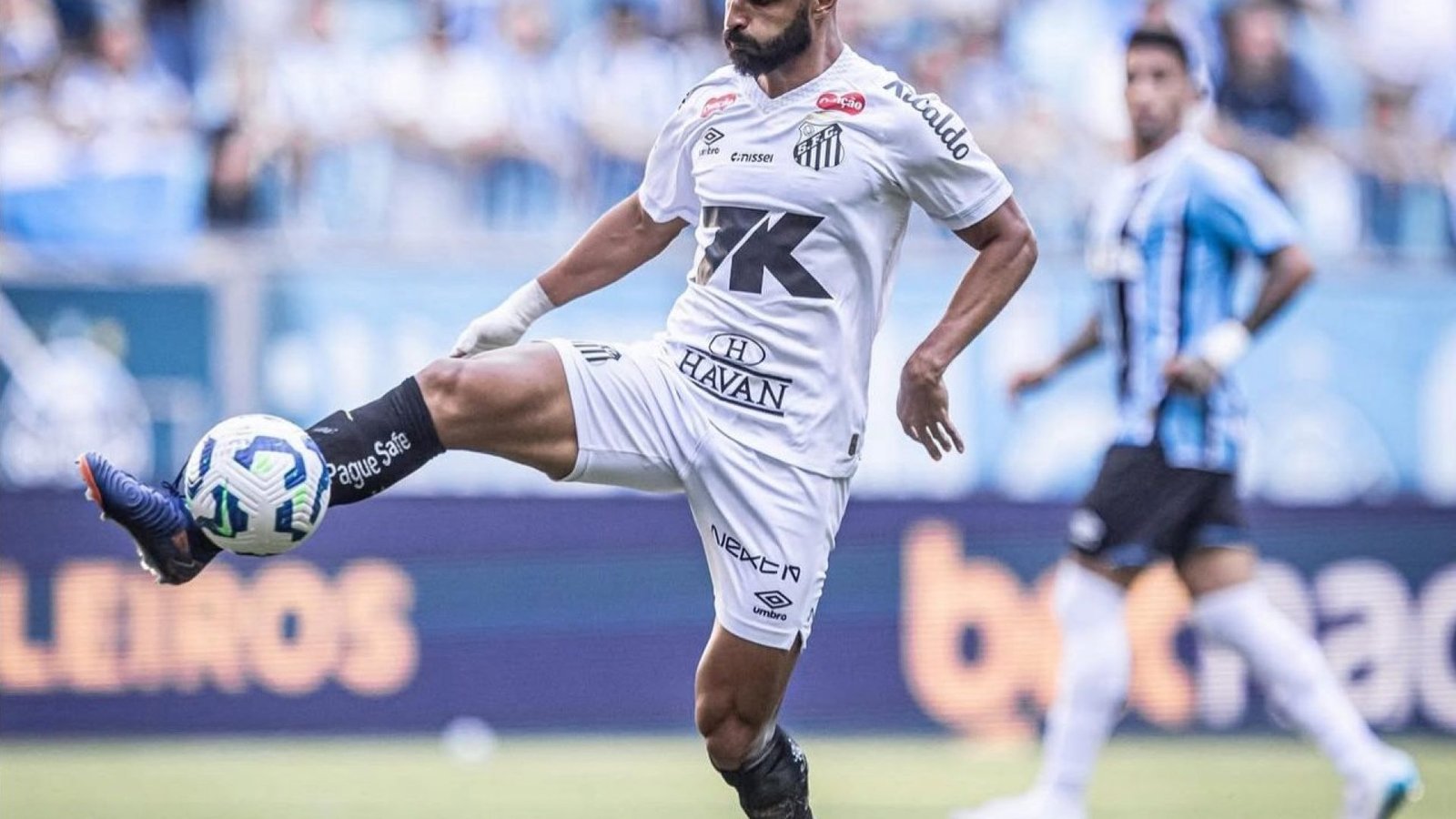 Thaciano em Grêmio x Santos. Raul Baretta / Santos