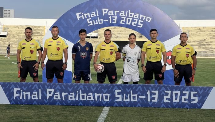 Treze x Tiradentes pelo Campeonato Paraibano Sub-13 2025. Diego Arruda/FPF-PB