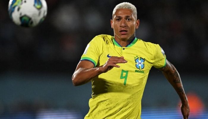 Richarlison pela seleção brasileira - Foto: Eitan ABRAMOVICH / AFP