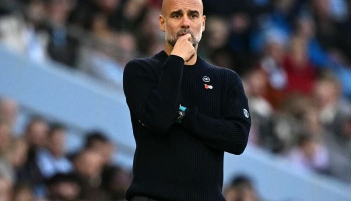 Pep Guardiola, técnico do Manchester City, é alvo da Federação Italiana de Futebol para assum...