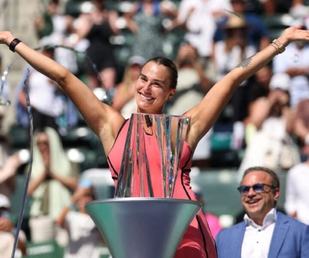 Aryna Sabalenka, tenista líder do ranking mundial - Foto: CLIVE BRUNSKILL / GETTY IMAGES NORTH...
