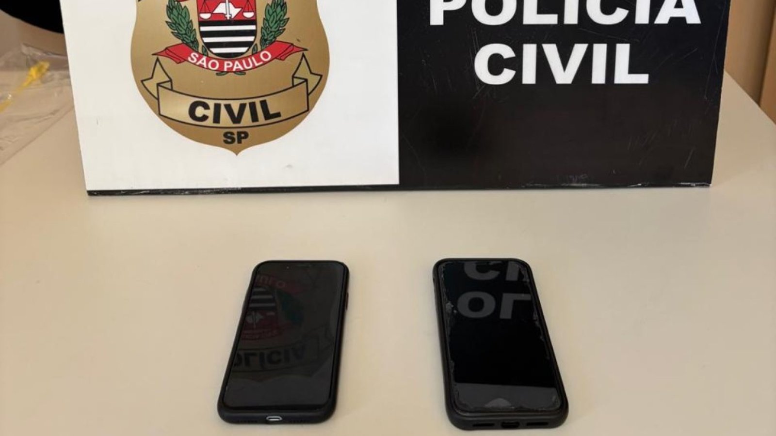 Materiais de interesse investigativo que ajudaram a identificar o responsável pelas postagens foram apreendidos Polícia Civil/Divulgação