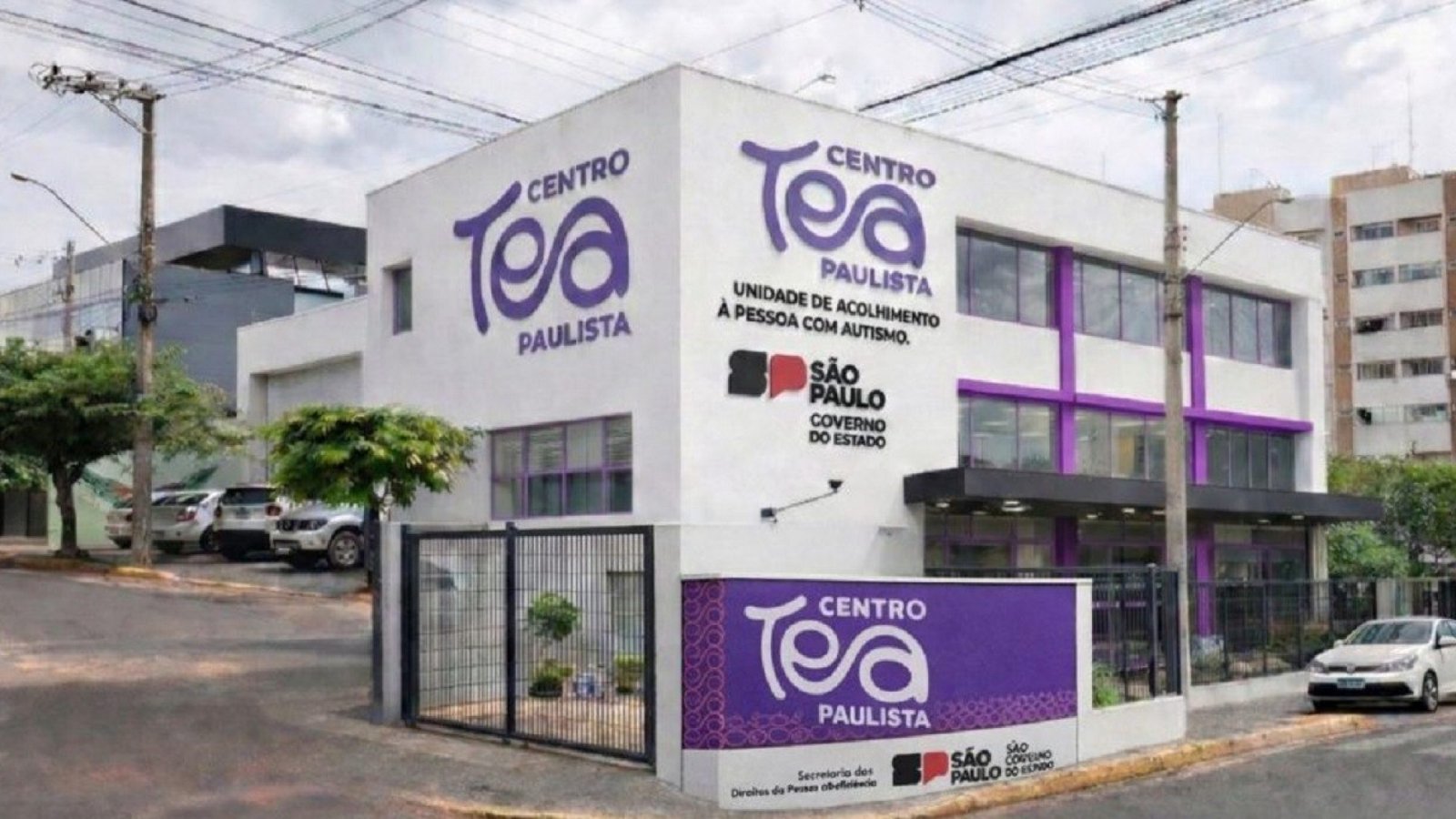 Projeção ilustrativa da futura unidade do Centro TEA Paulista em Bauru Governo de SP/Divulgação