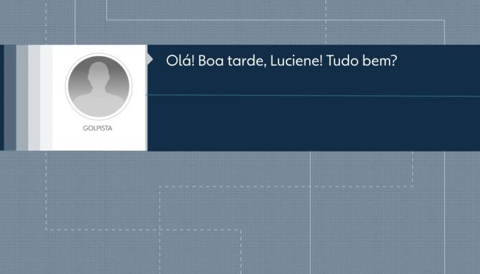 IA ao ser alvo de golpistas em Franca "Olá! Boa tarde, Luciene, tudo bem?" Ao re