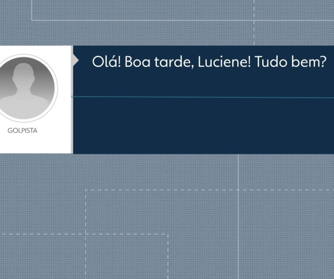 IA ao ser alvo de golpistas em Franca "Olá! Boa tarde, Luciene, tudo bem?" Ao re