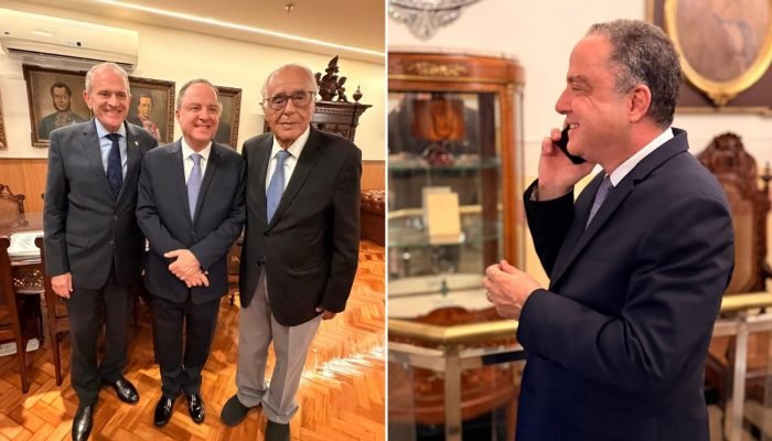 Lula e o médico cardiologista Roberto Kalil durante reunião em Brasília Ricardo Stuckert/Divulgação