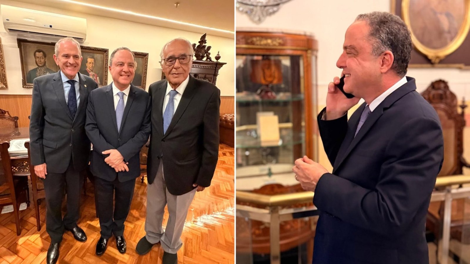 Lula e o médico cardiologista Roberto Kalil durante reunião em Brasília Ricardo Stuckert/Divulgação