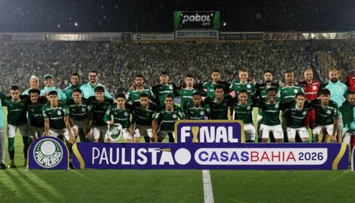 Time do Palmeiras campeão paulista 2026 - Foto: Cesar Greco/Palmeiras