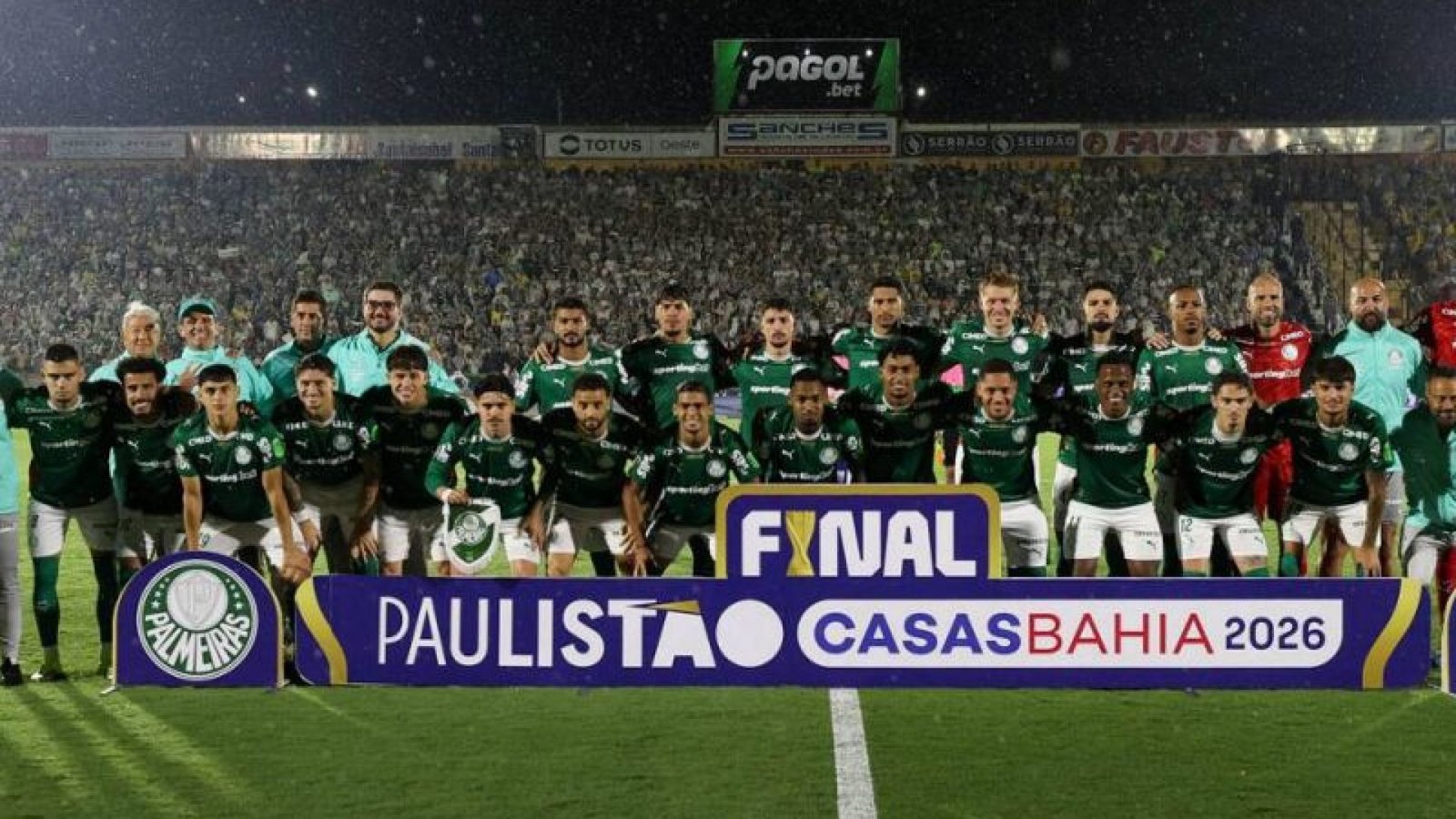 Time do Palmeiras campeão paulista 2026 - Foto: Cesar Greco/Palmeiras