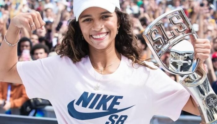 Rayssa Leal tinha vencido a etapa Brasília da SLS - Foto: Street League Skateboarding/Instagra...