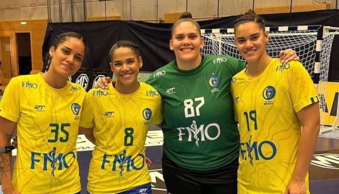 Grasielly Pereira, Jamily Félix, Renata Arruda e Milena Maria, atletas pernambucanas na Seleçã...