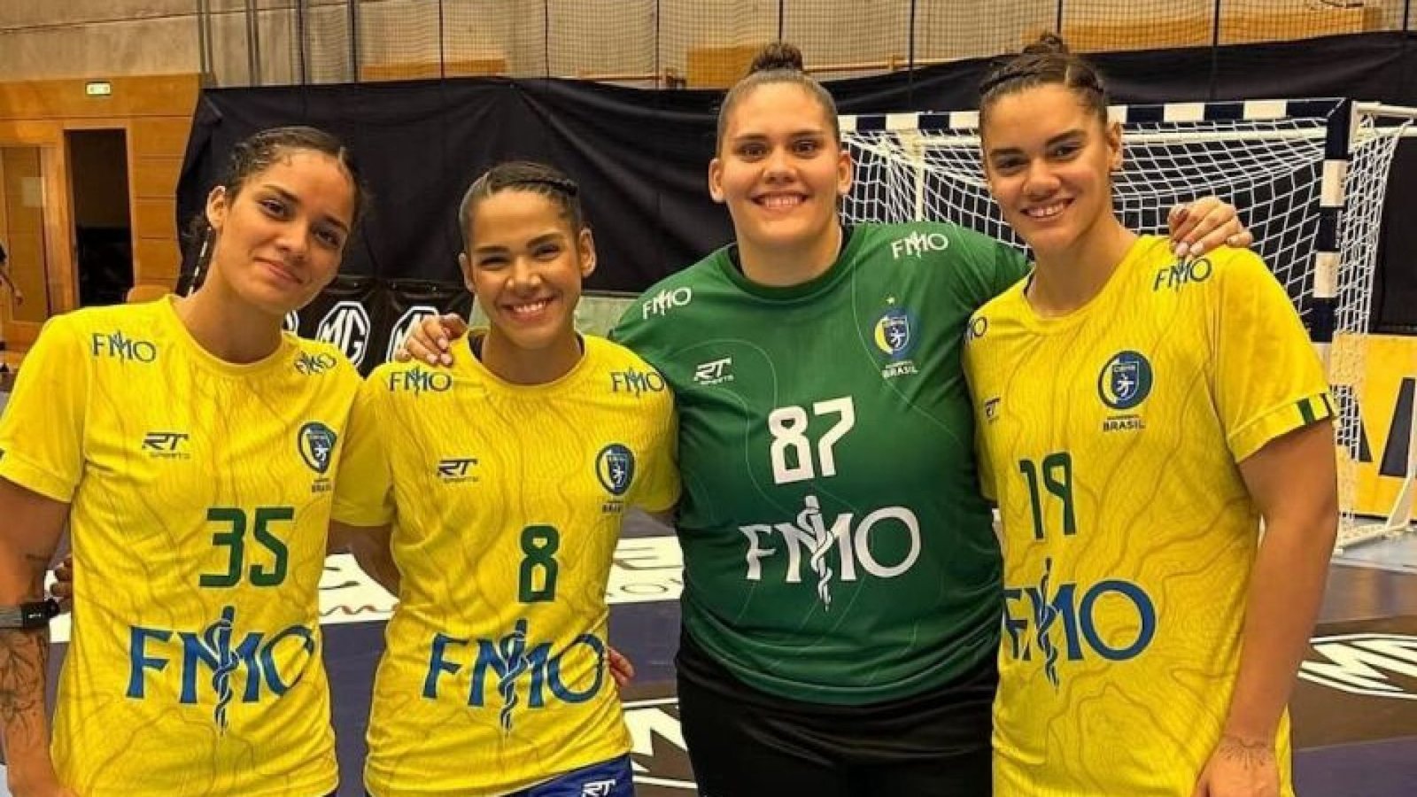 Grasielly Pereira, Jamily Félix, Renata Arruda e Milena Maria, atletas pernambucanas na Seleçã...