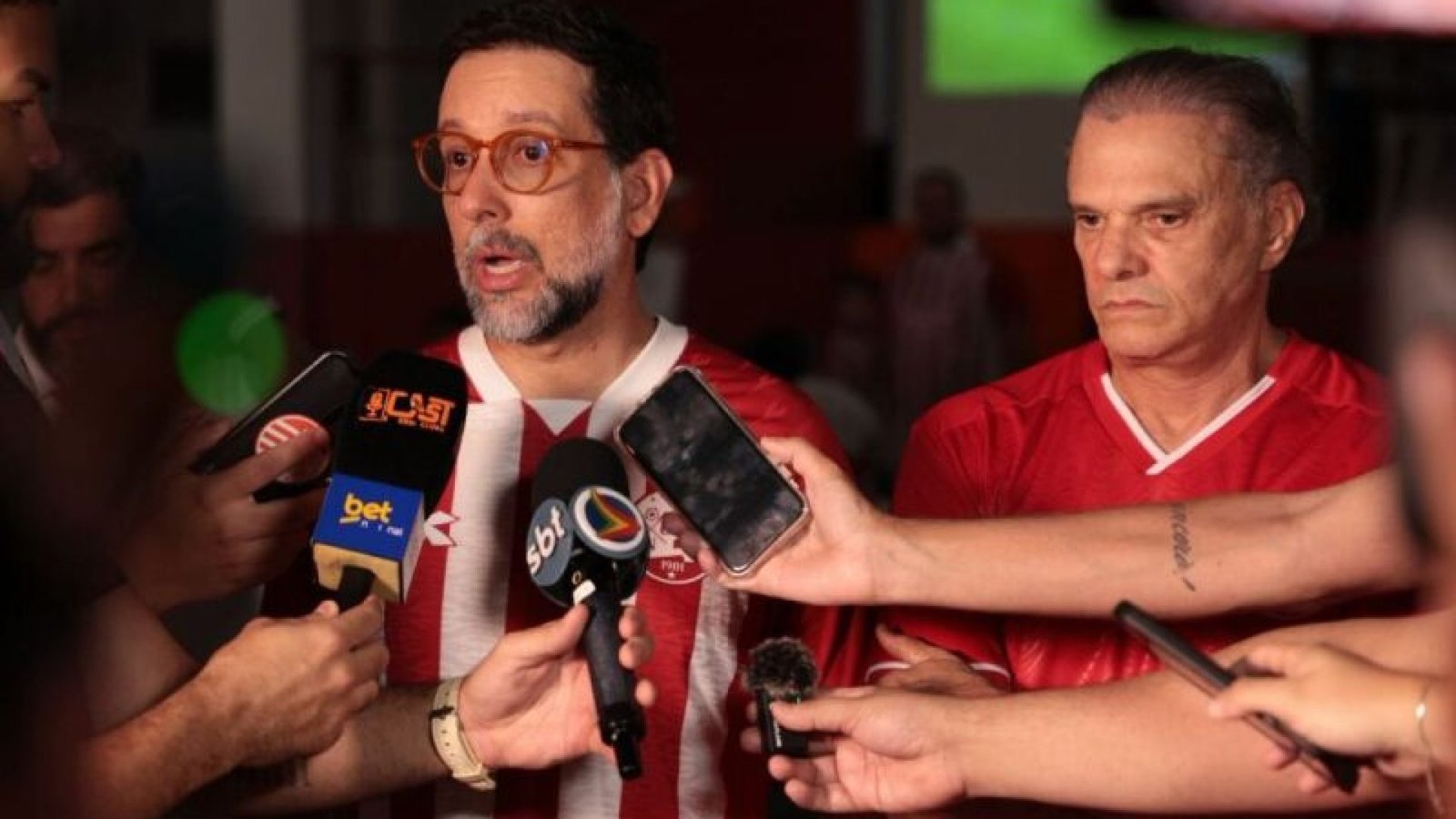 Bruno Becker e Ricardo Malta, presidente e vice do Náutico, respectivamente - Foto: Felipe Rib...