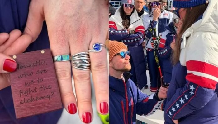 Breezy Johnson foi pedida em casamento nos Jogos Olímpicos de Inverno  - Foto: Reprodução/X